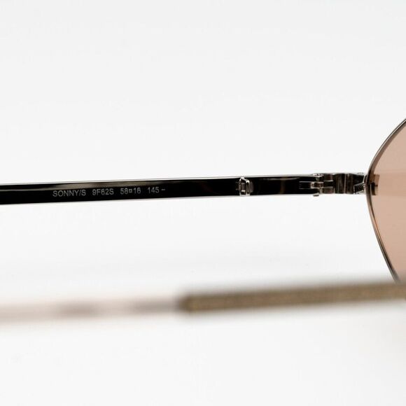 NEW Jimmy Choo SONNY/S 9F6/2S Peach Palladium Pink Oval Metal CHAIN Women - Picture 13 of 15